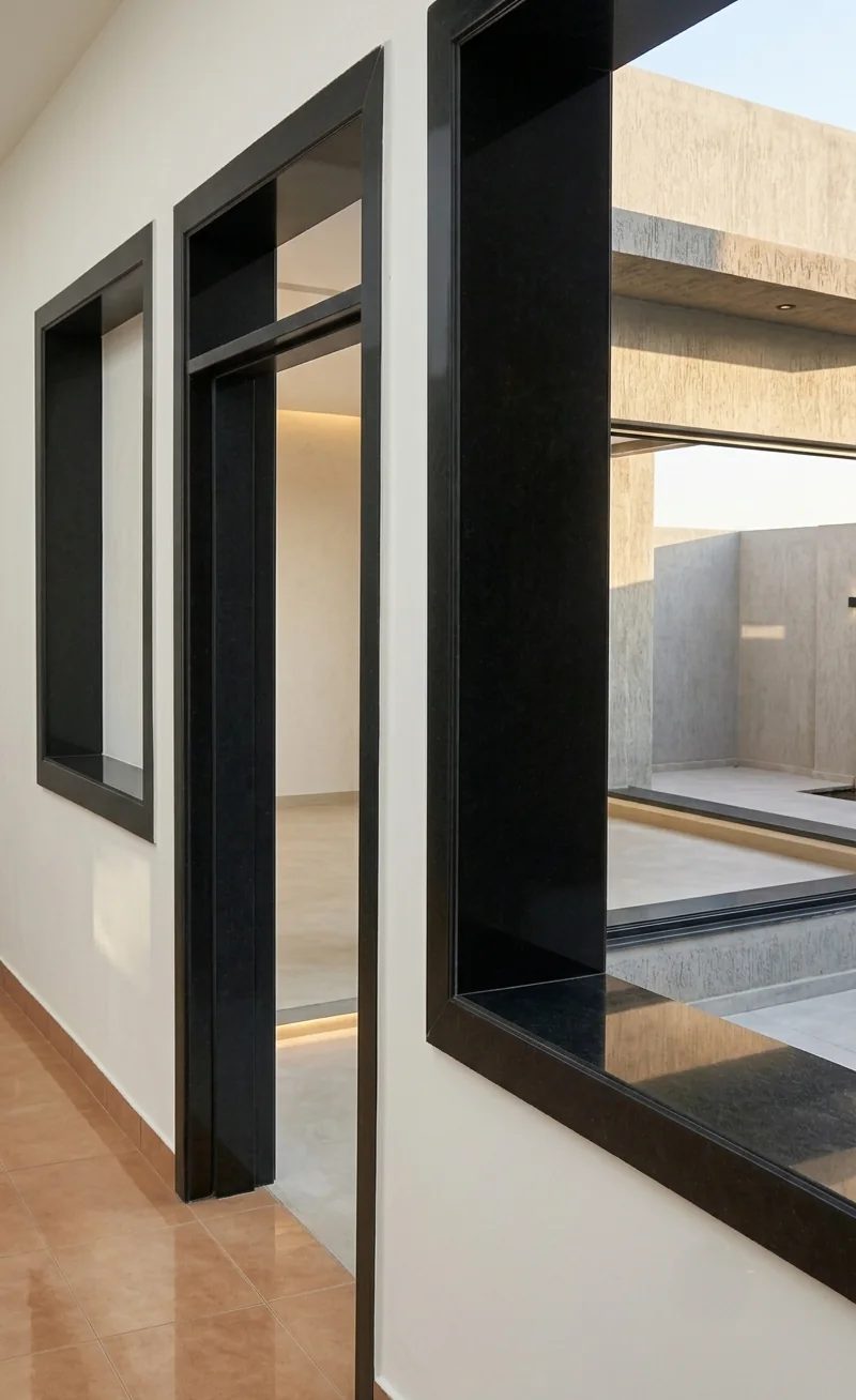 Marble window frame detail
